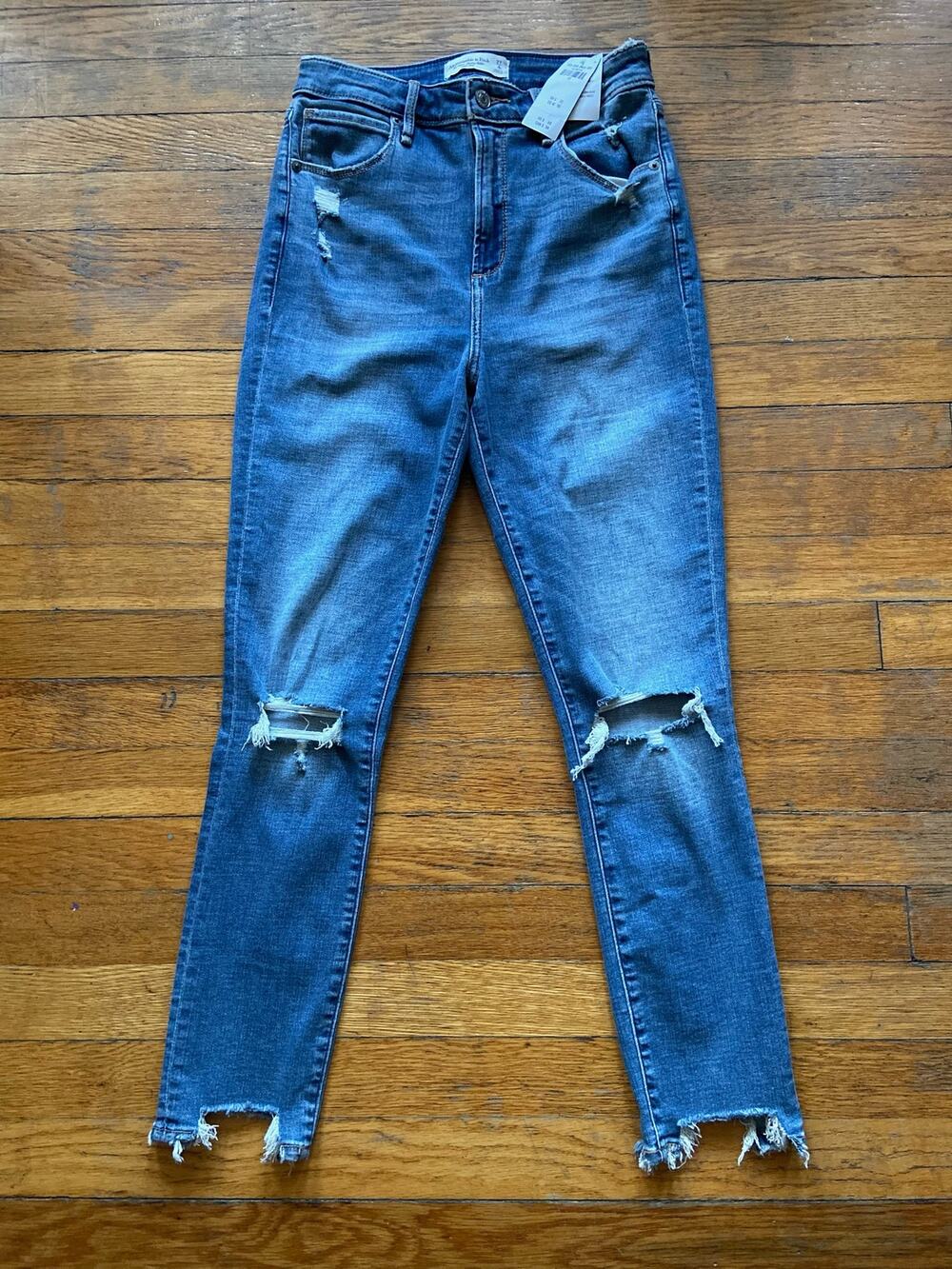 ABERCROMBIE & FITCH 'The Super Skinny Ankle High Rise' sz 4/27 (NWT)